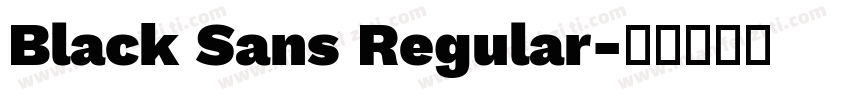 Black Sans Regular字体转换